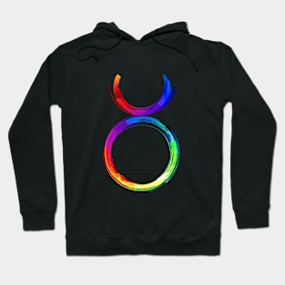 Zodiac sign Taurus luminescent paint Hoodie